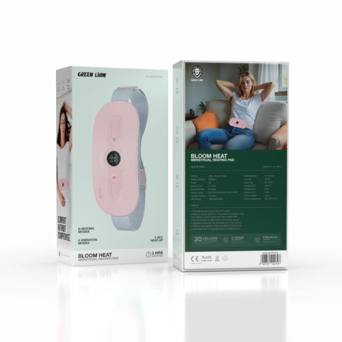 پد گرمکننده قاعدگی گرین لاین مدل Bloom Heat با ۶ حالت گرمایش و ویبره