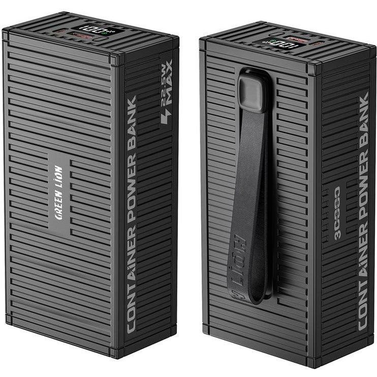 پاوربانک گرین لاین مدل Container ظرفیت 30000mAh با توان 20W و کابل 4 در 1