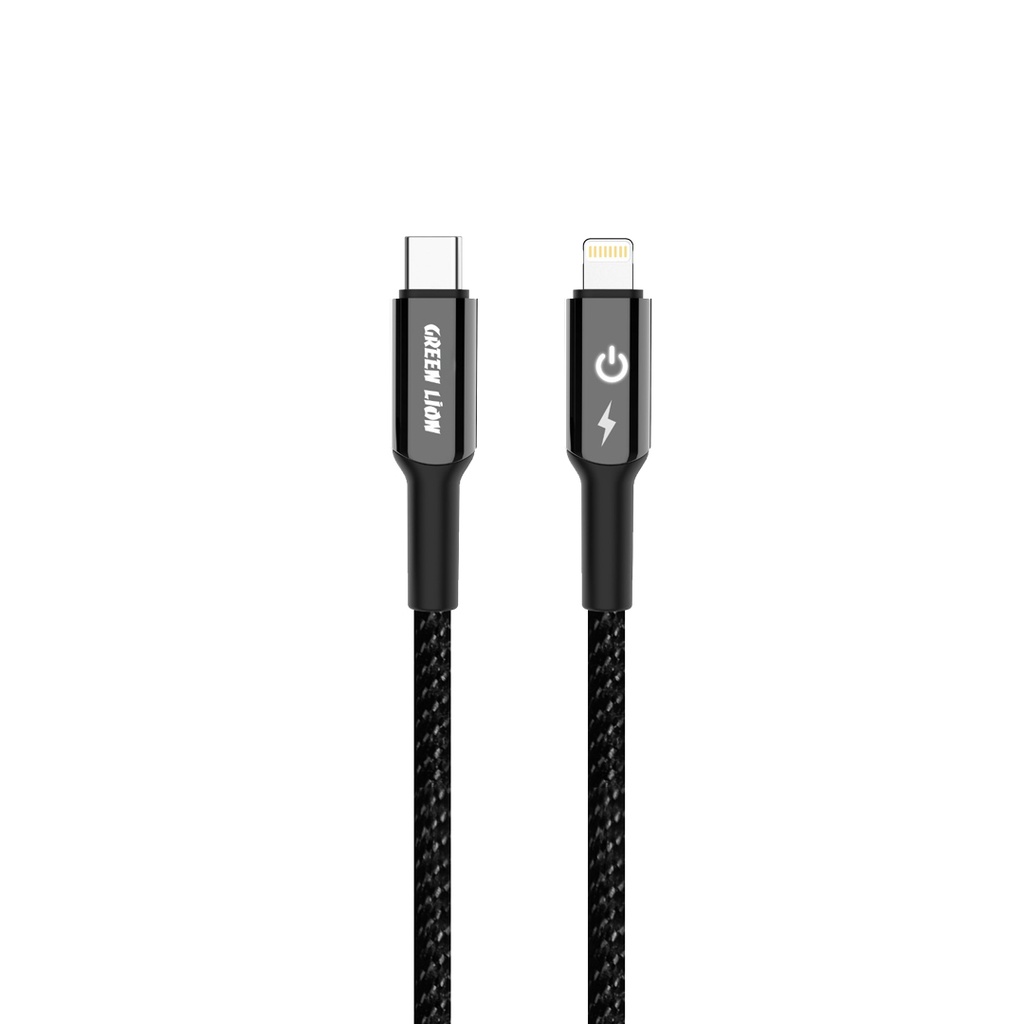 کابل شارژ گرین لاین USB-C به لایتنینگ مدل بریدد ۲ متری