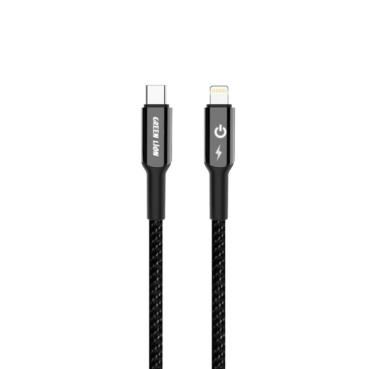کابل شارژ گرین لاین USB-C به لایتنینگ مدل بریدد ۲ متری
