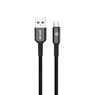کابل شارژ گرین لاین USB-A به USB-C مدل بریدد ۱ متری – Green Lion Braided Cable
