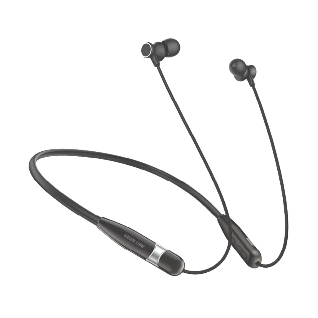 هندزفری گردنی بی‌سیم گرین لاین نک ایکس – Green Lion Neck X Wireless Neckband (مشکی و سفید)