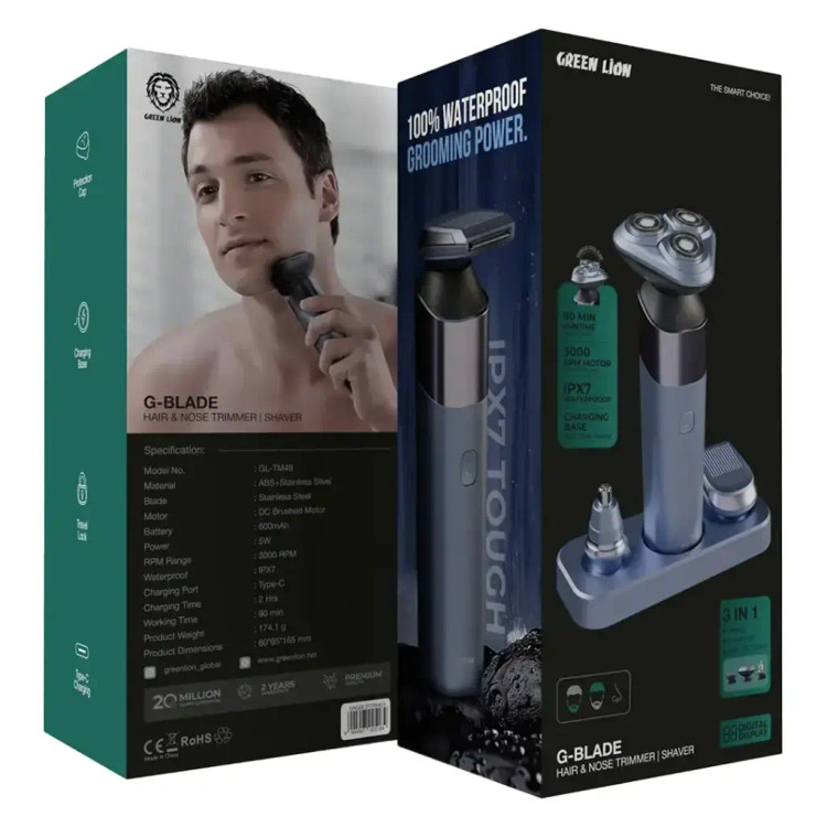 ماشین اصلاح و موزن گرین لاین مدل G-Blade سهکاره