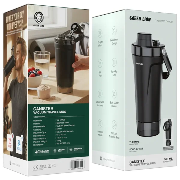 ماگ وکیوم گرین لاین مدل Canister ظرفیت ۵۹۰ میلیلیتر