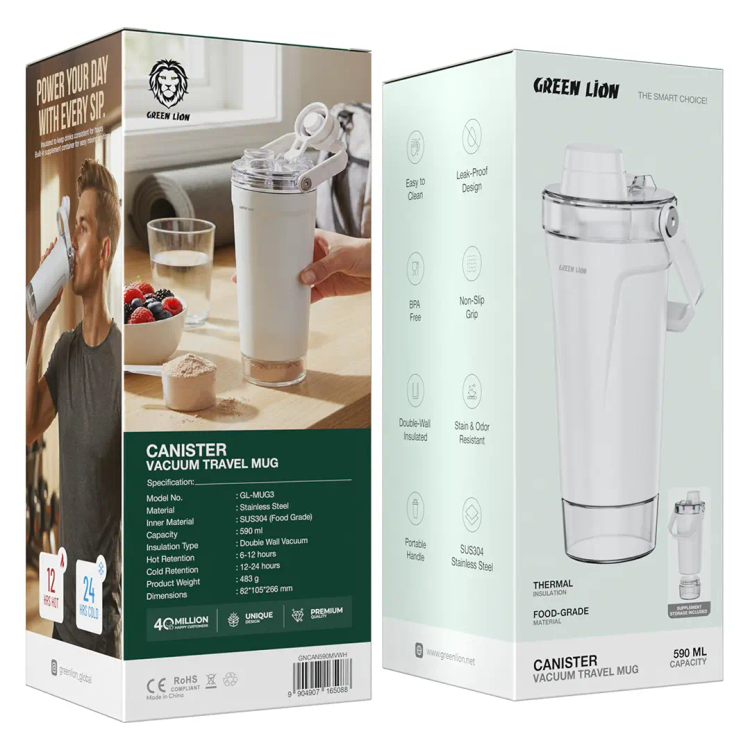 ماگ وکیوم گرین لاین مدل Canister ظرفیت ۵۹۰ میلیلیتر