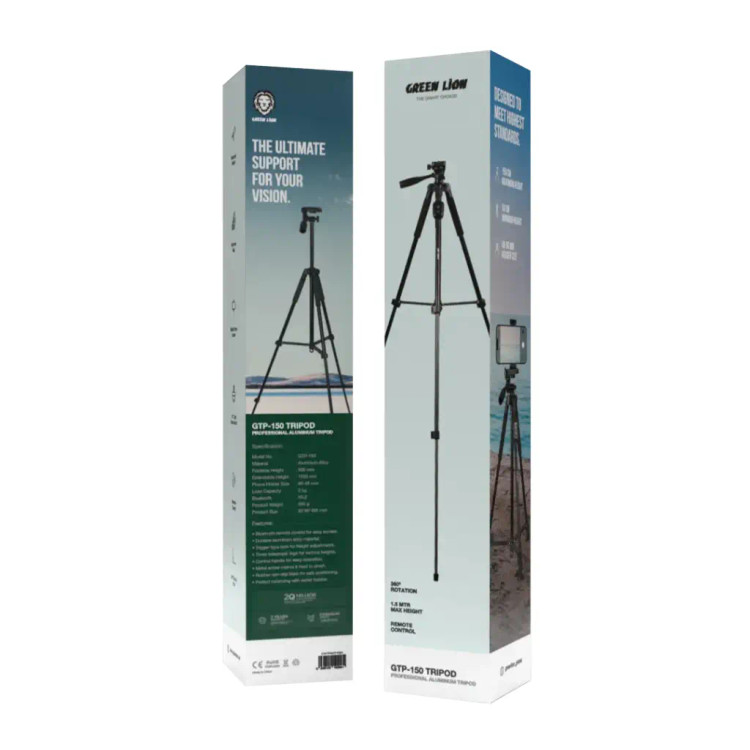 سهپایه گرین لاین مدل GTP-150 تلسکوپی با ریموت بلوتوث