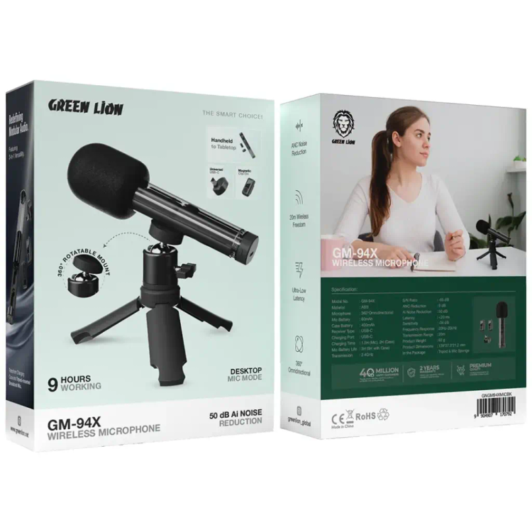 میکروفون بیسیم گرین لاین مدل GM-94X همهجهته