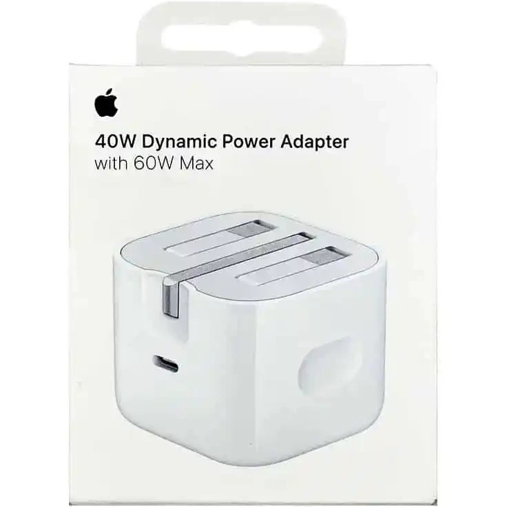 آداپتور شارژر دیواری اپل Dynamic Power Adapter توان 40 وات شارژ سریع USB-C