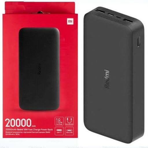 پاوربانک شیائومی ردمی مدل PB200LZM ظرفیت 20000mAh شارژ سریع 18 وات