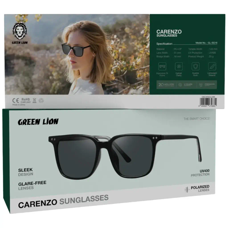 عینک آفتابی گرین لاین مدل CARENZO UV400 و پلاریزه