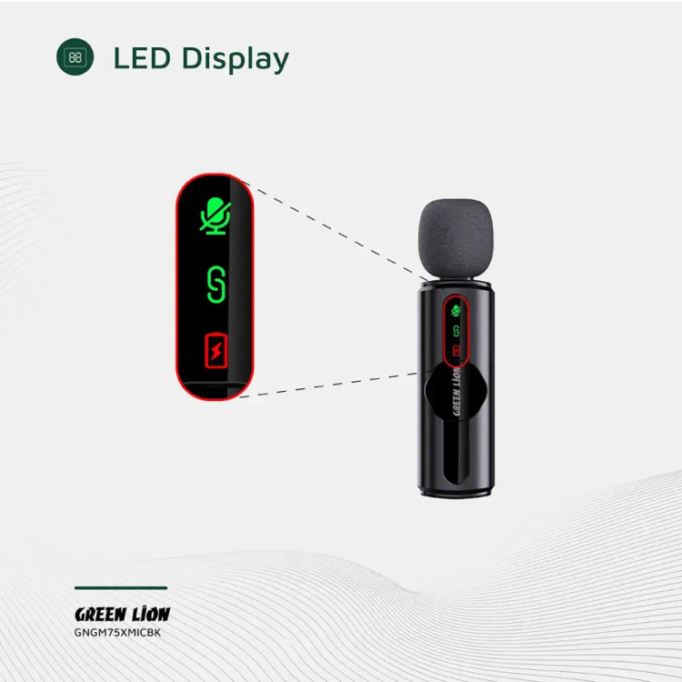 میکروفون بیسیم گرین لاین مدل GM75X تکمیکروفون همهجهته