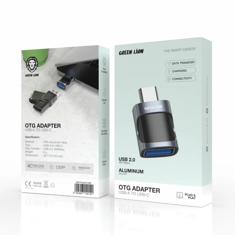 مبدل گرین لاین OTG تبدیل USB-A به USB-C