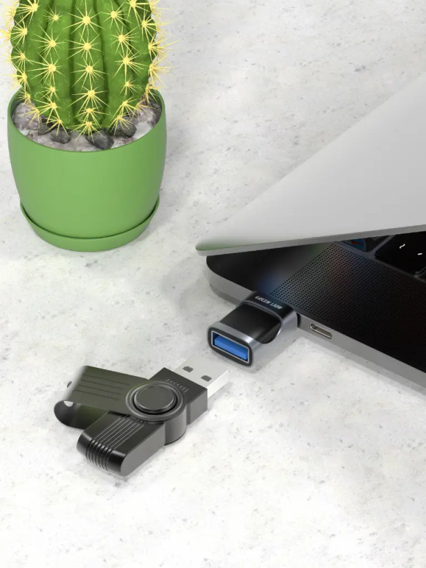 مبدل گرین لاین OTG تبدیل USB-A به USB-C