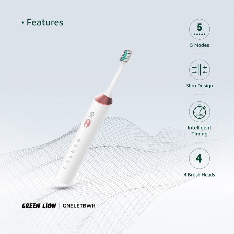 مسواک برقی گرین لاین Electric Toothbrush مناسب دندانهای حساس با ۵ حالت عملکرد