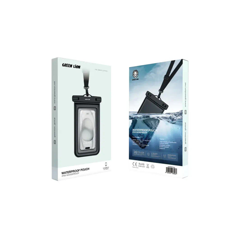 کیف ضدآب گرین لاین مناسب گوشی تا 7.2 اینچ مدل Waterproof Pouch شفاف